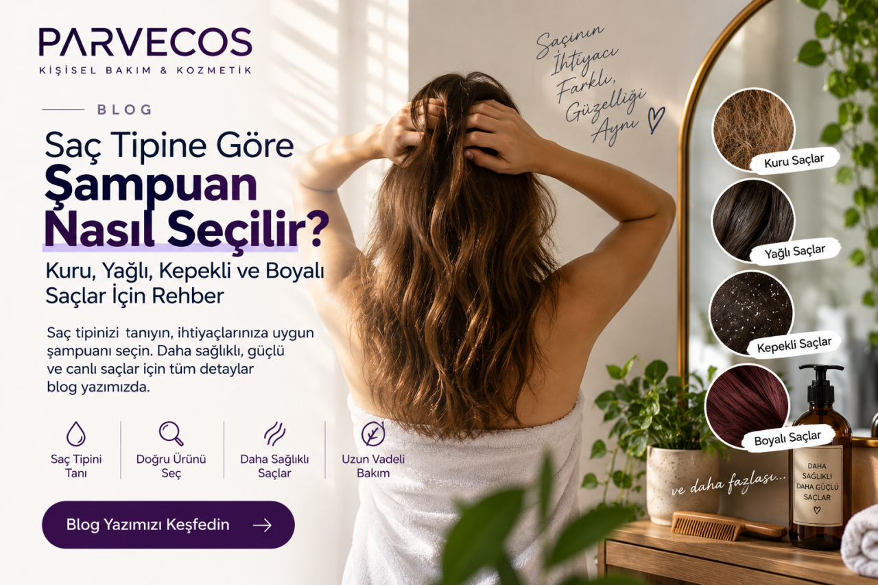 Saç Tipine Göre Şampuan Nasıl Seçilir? Kuru, Yağlı, Kepekli ve Boyalı Saçlar İçin Rehber
