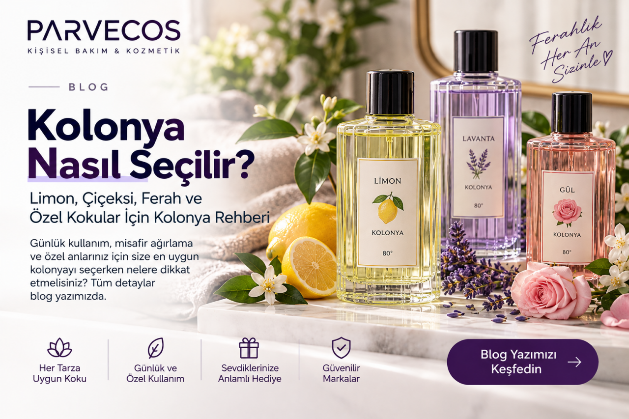 Kolonya Nasıl Seçilir? Limon, Çiçeksi, Ferah ve Özel Kokular İçin Kolonya Rehberi