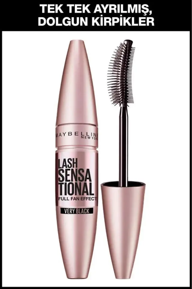 Maybelline Lash Sensational Yelpaze Etkili Siyah Maskara