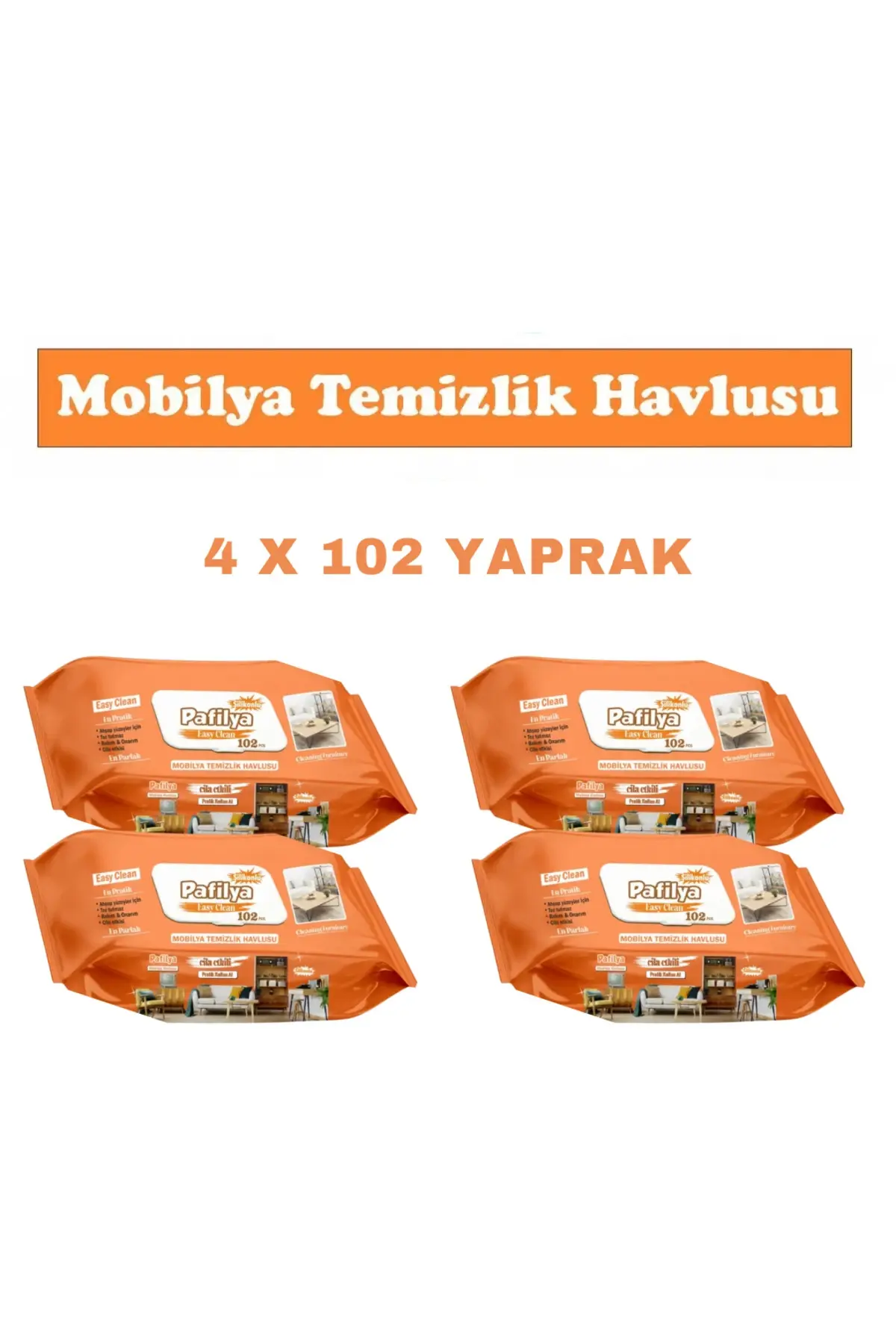 Mobilya Temizlik Havlusu Cila Etkili 4x102 Yaprak