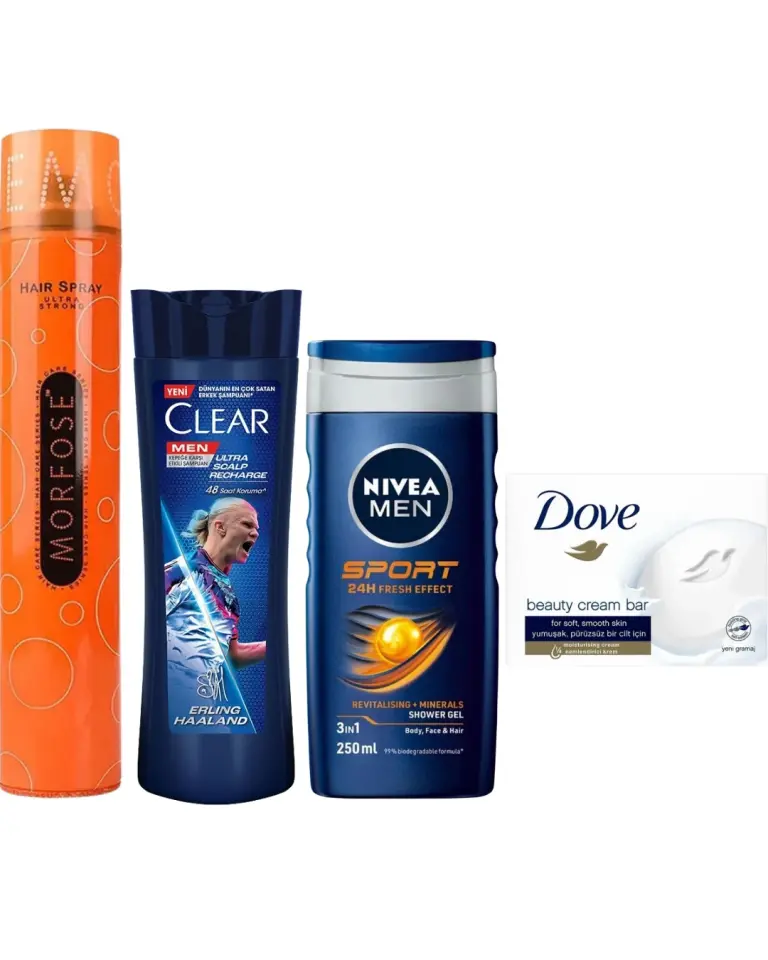 Morfose Erkekler İçin 4'Lü Kişisel Bakım Seti