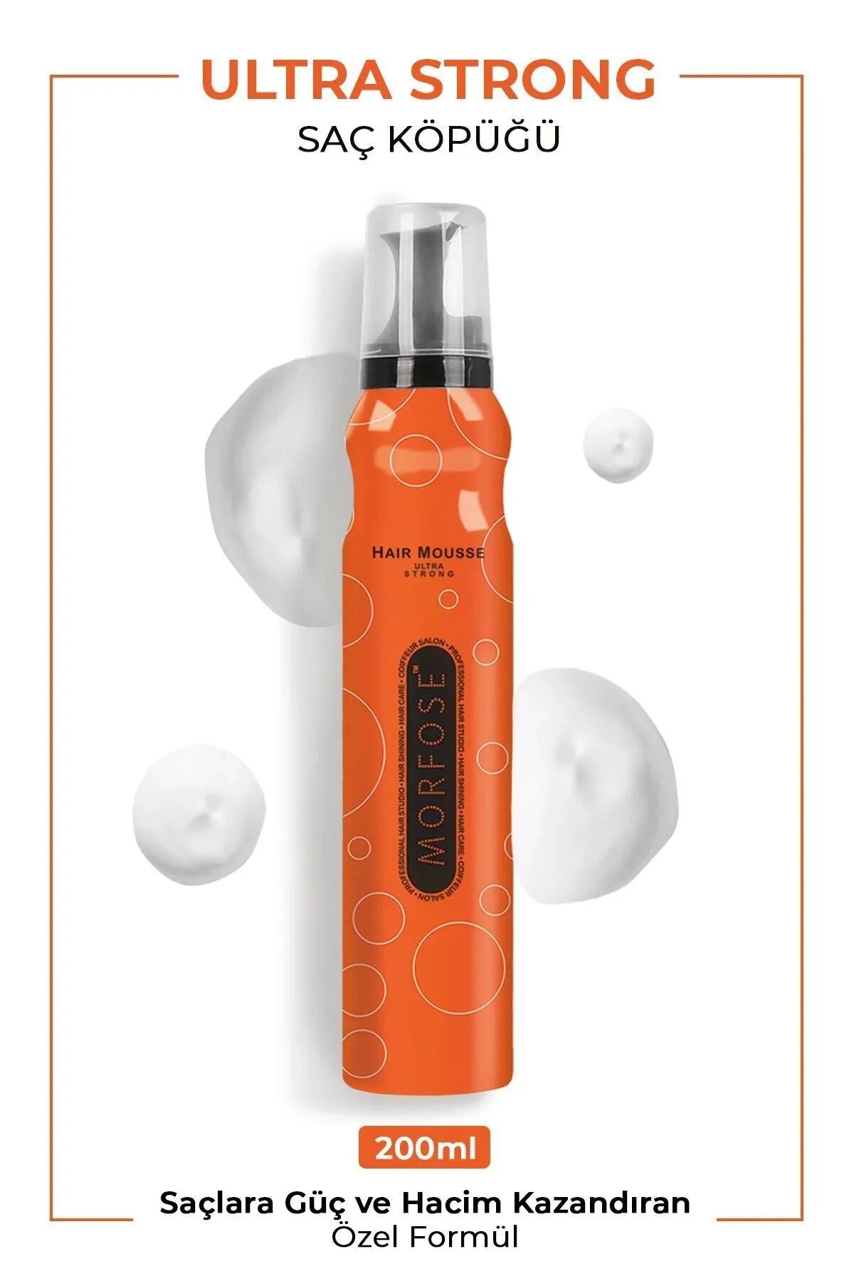 Morfose Turuncu Ultra Strong Saç Köpüğü 200 Ml