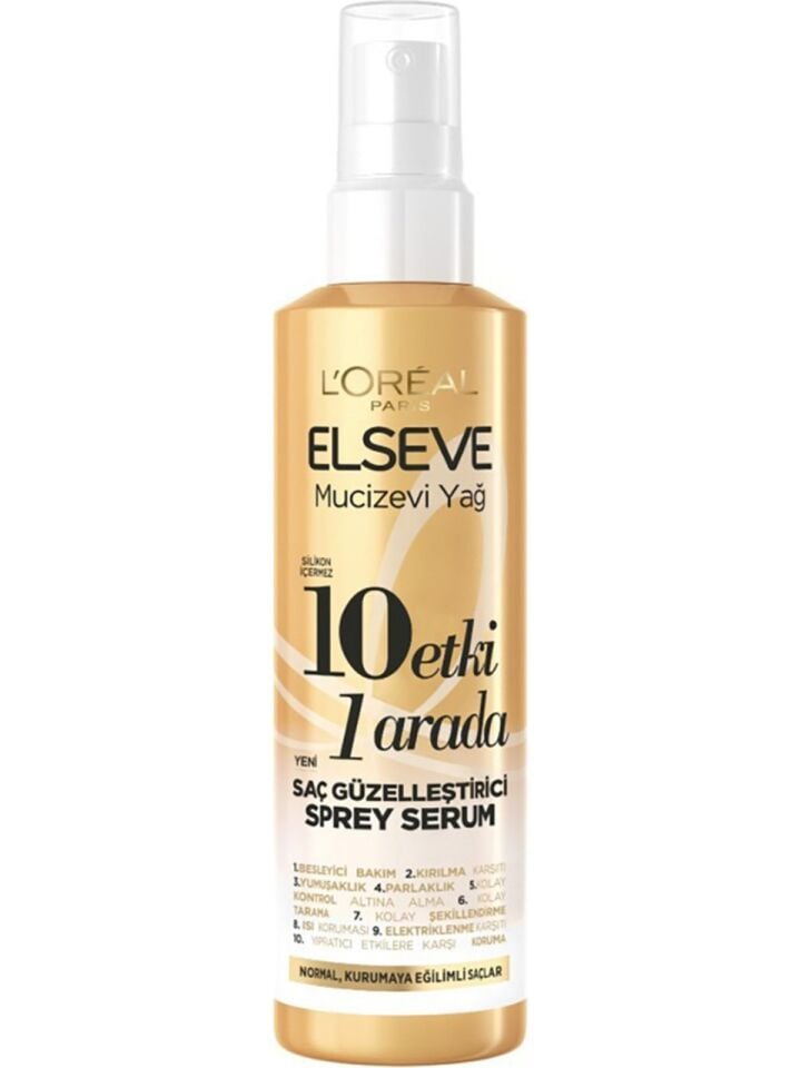 Mucizevi Yağ 10 Etki 1 Arada Saç Güzelleştirici Sprey Serum 150ml