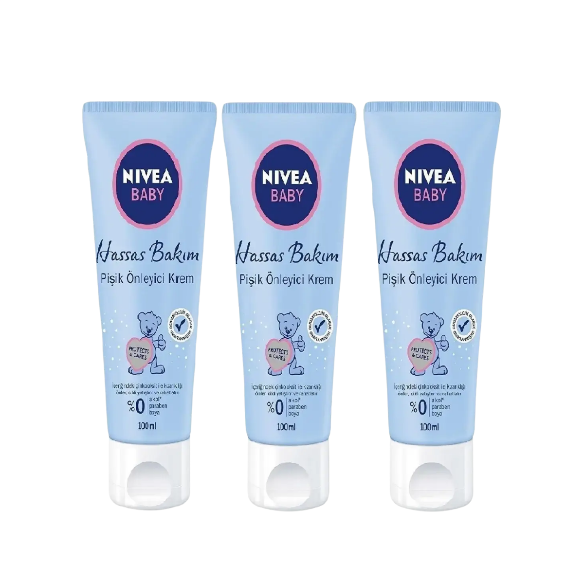 Nivea Hassas Bakım Pişik Önleyici Kremi 100 Ml X 3 Adet