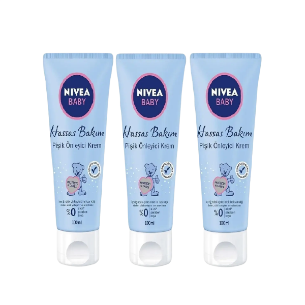 Nivea Hassas Bakım Pişik Önleyici Kremi 100 Ml X 3 Adet