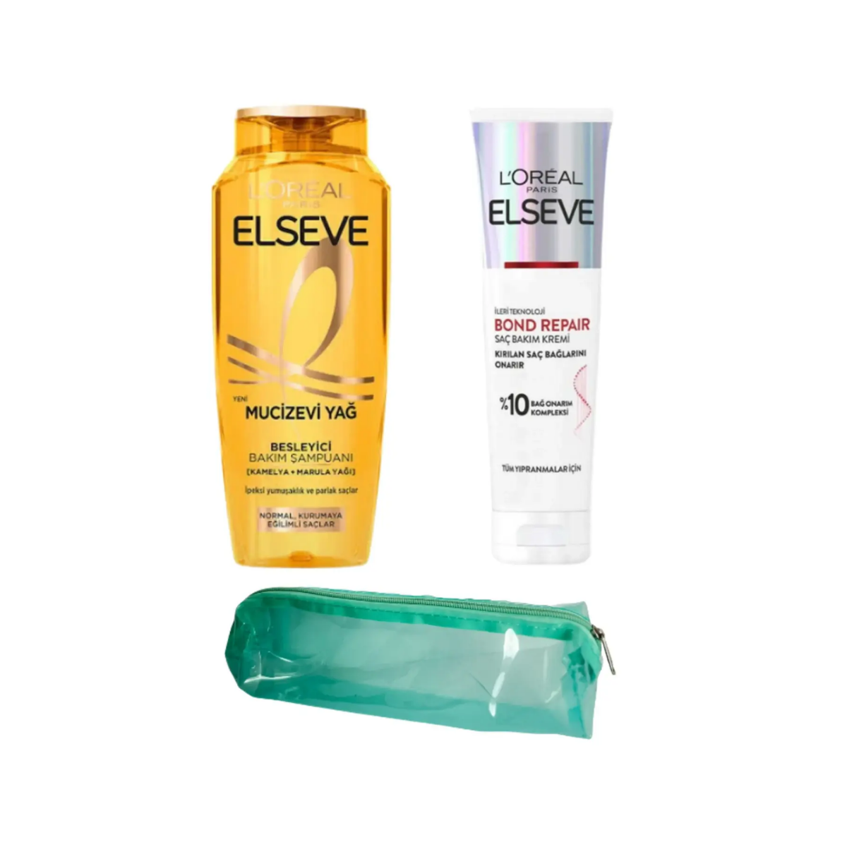 Elseve Onarıcı Saç Bakım Seti (Çanta Hediyeli)