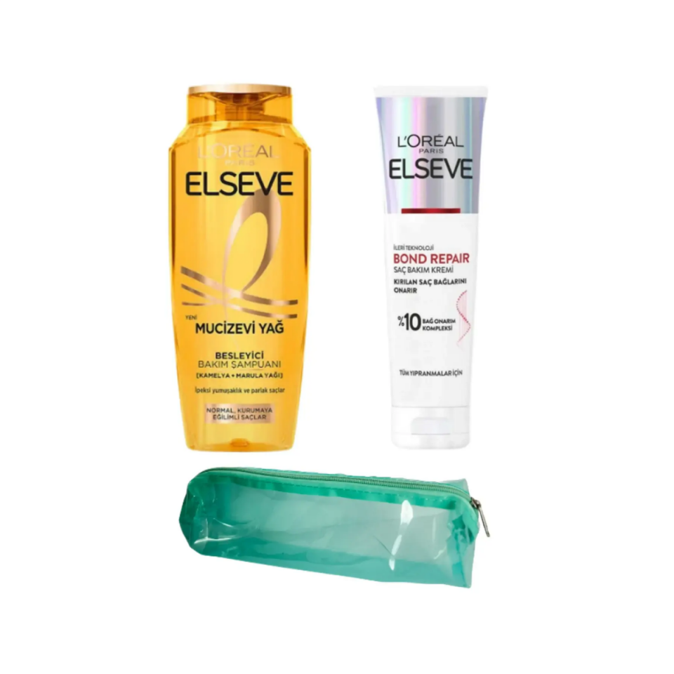 Elseve Onarıcı Saç Bakım Seti (Çanta Hediyeli)