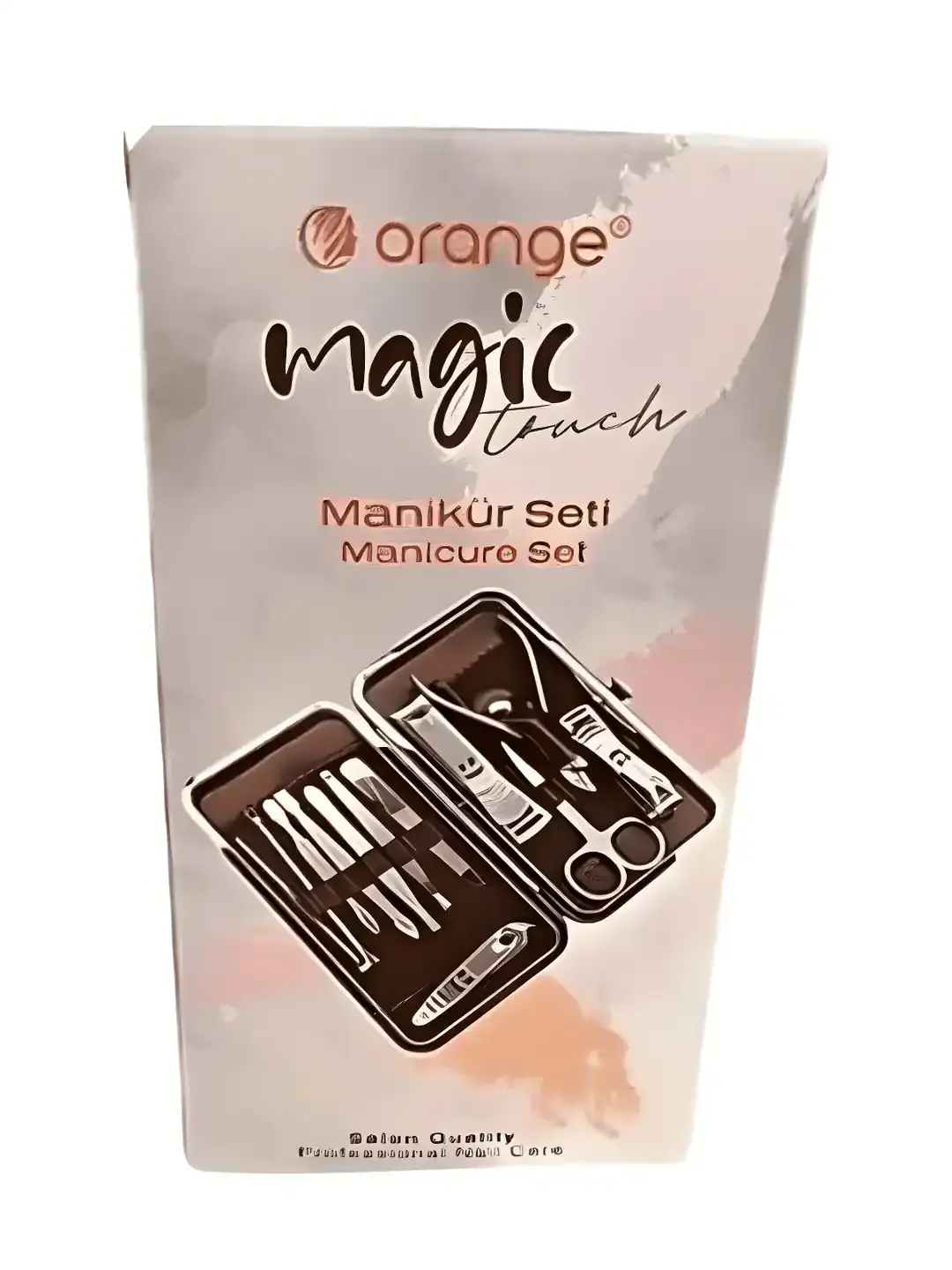 Orange Manikür Seti Salon Quality Professional Nail Care Manicure Set