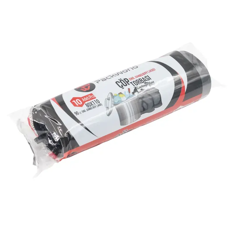 Packworld 400 Gr Jumbo Siyah Çöp Poşeti 80x110