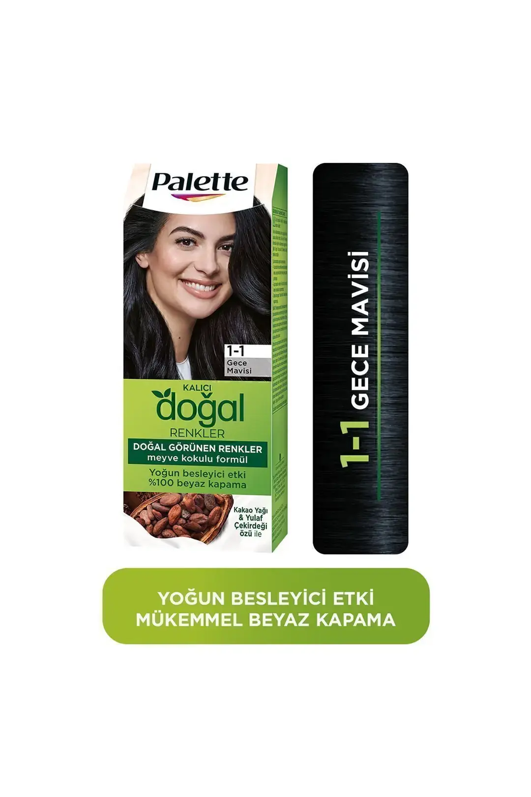 Palette Kalıcı Doğal Renkler 1-1 Gece Mavisi