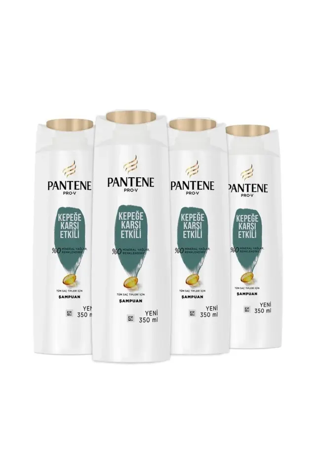 Pantene 350 ml Şampuan Kepeğe Karşı Etkili X 4 Adet