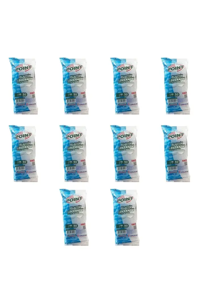 Point Plastik Lüx Şeffaf Kaşık - 18 Cm. - 3.2 Gr. - 50 Adetlik 10 Paket