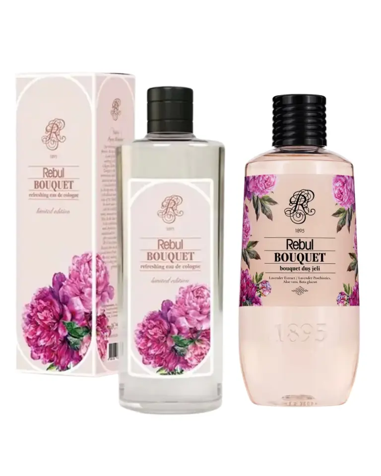 Rebul Bouquet Kolonya Edc 250 ML + Duş Jeli 500 ML 2'Li Set