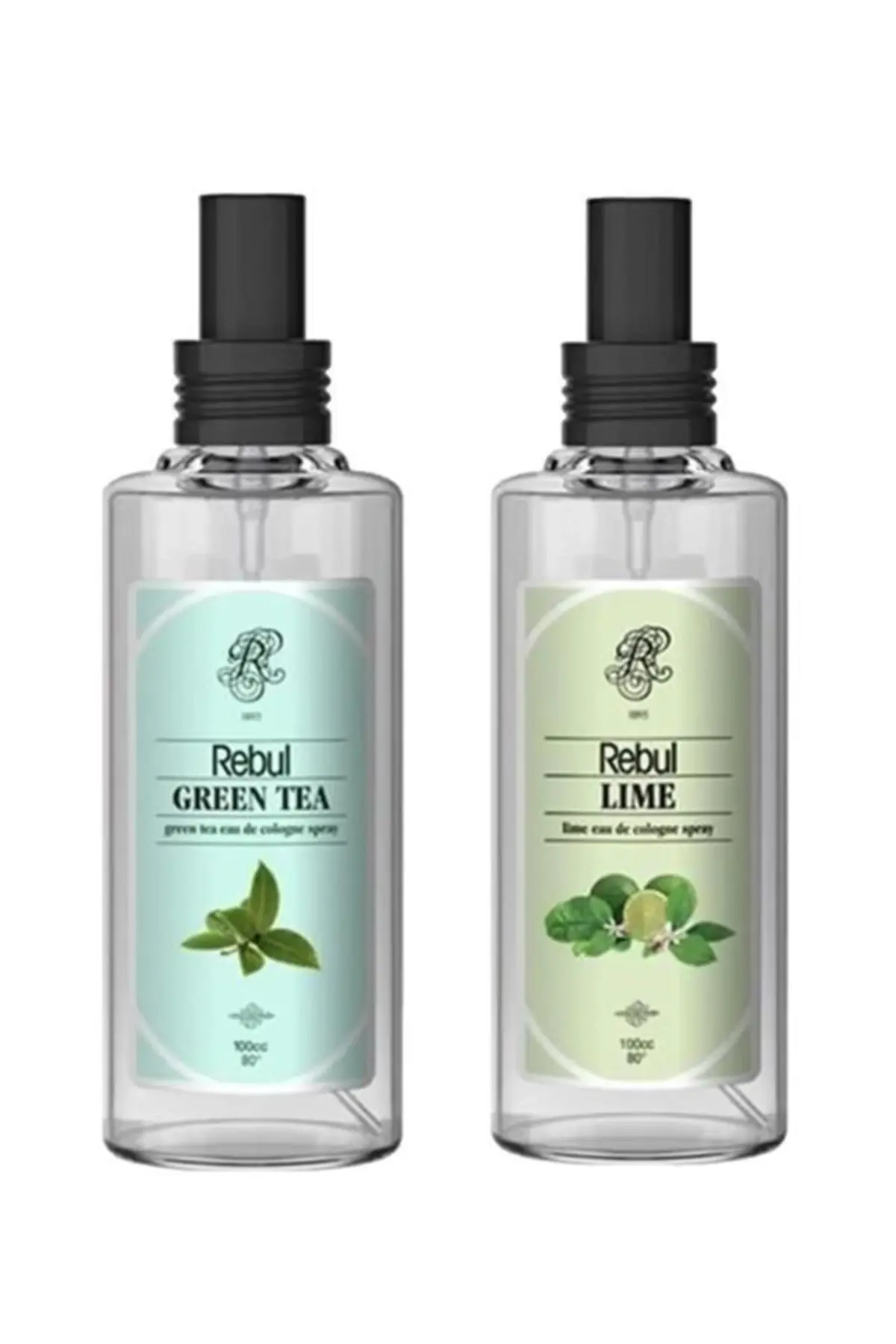 Rebul Green Tea Sprey Kolonya 125ml + Rebul Lime Sprey Kolonya 125 Ml