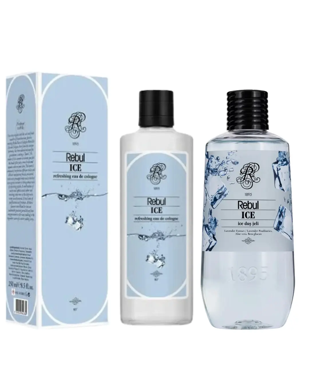 Rebul Ice Kolonya 250 ML + Rebul Duş Jeli 500 ML 2'li Set
