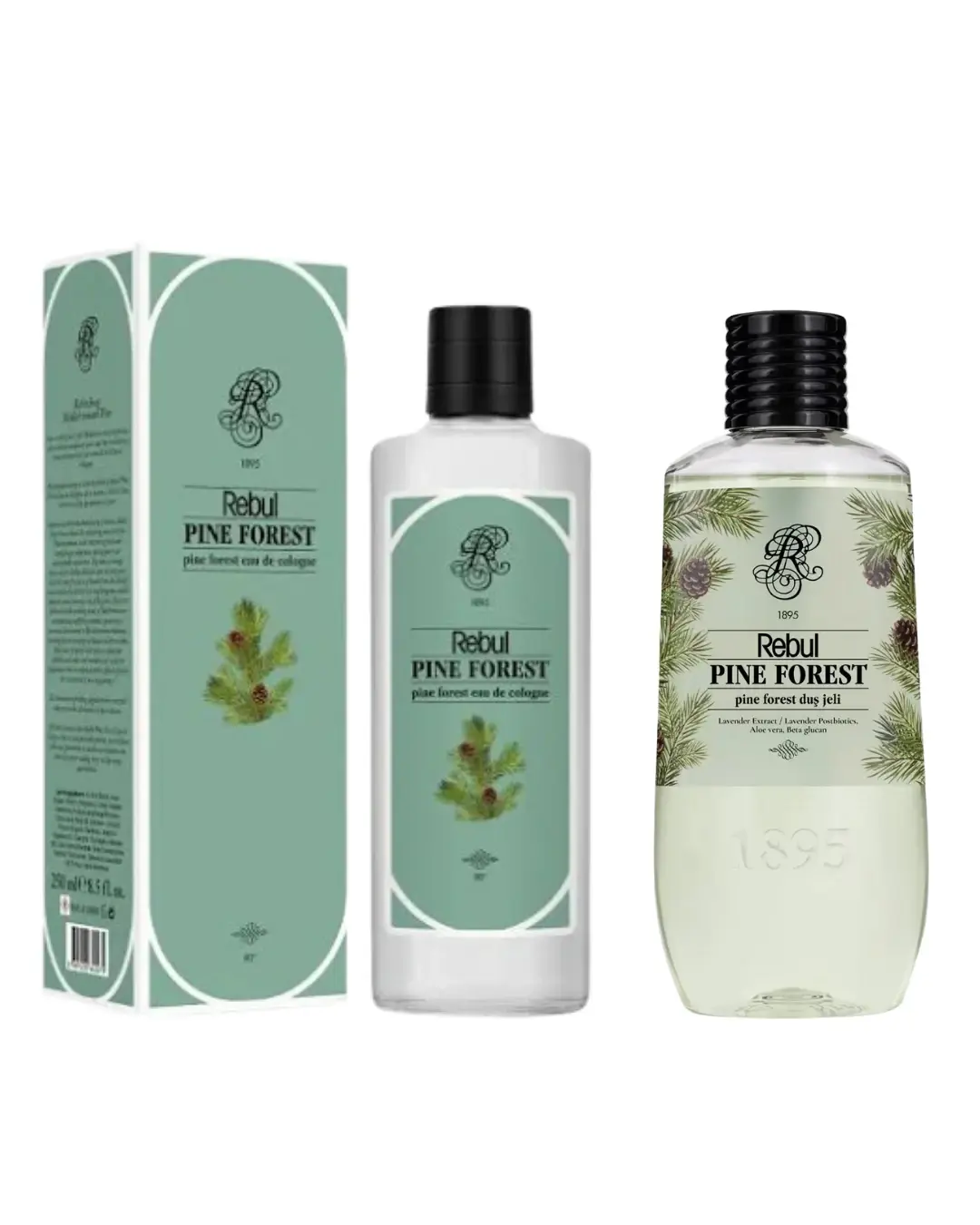 Rebul Kolonya Pine Forest 250 ML + Duş Jeli 500 ML UNISEX
