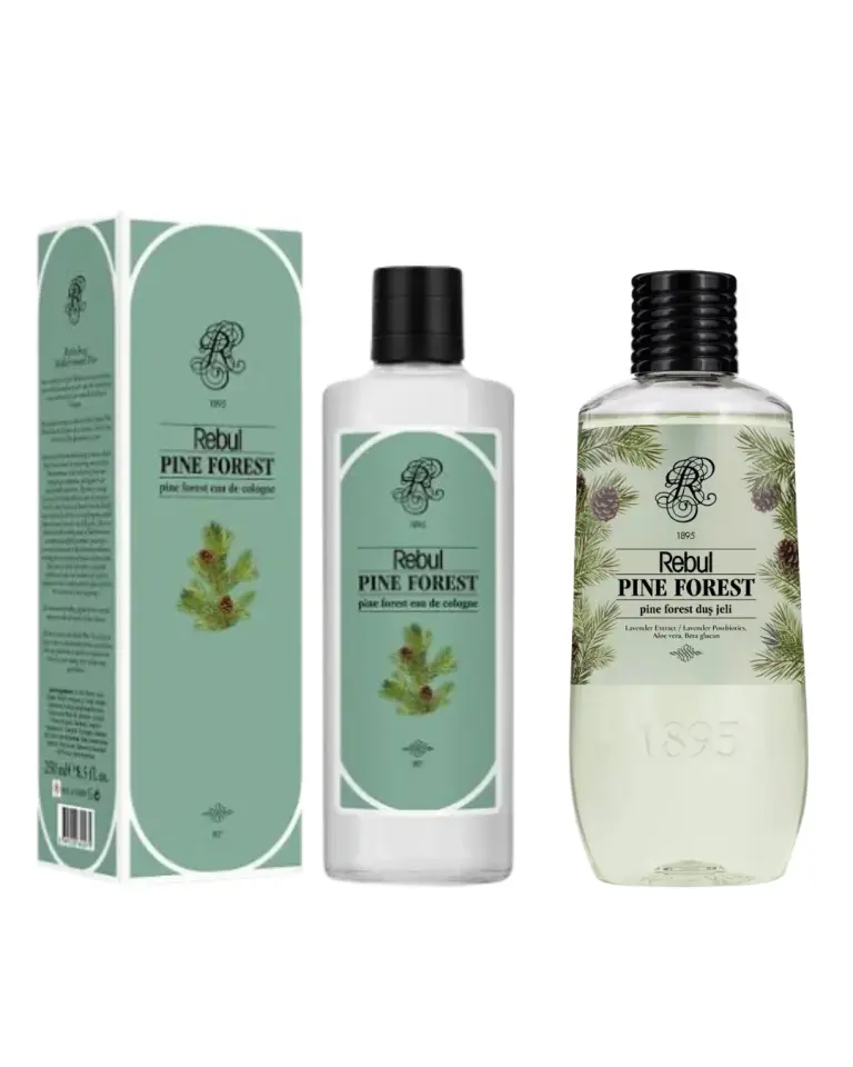 Rebul Kolonya Pine Forest 250 ML + Duş Jeli 500 ML UNISEX