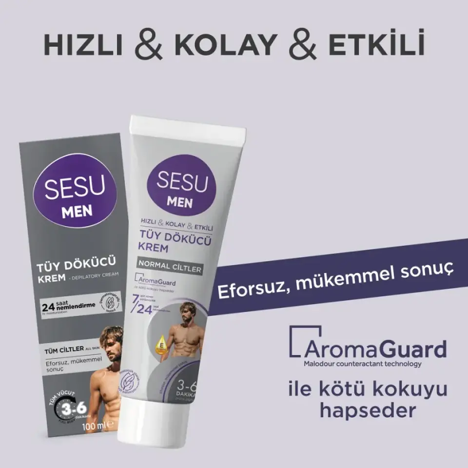 SESU Men Tüy Dökücü Krem 100 ml