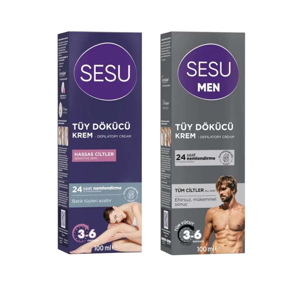 SESU Tüy Dökücü Krem 100 ml 2'Li Paket