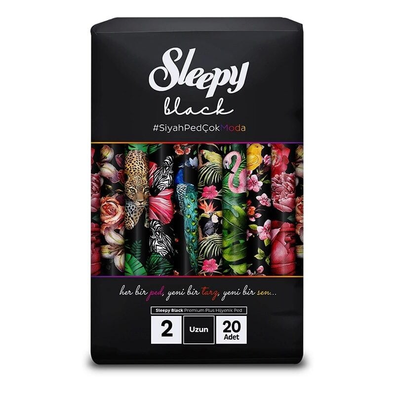 Sleepy Black Premium Plus Hijyenik Ped Uzun 20'li (Boy 2)