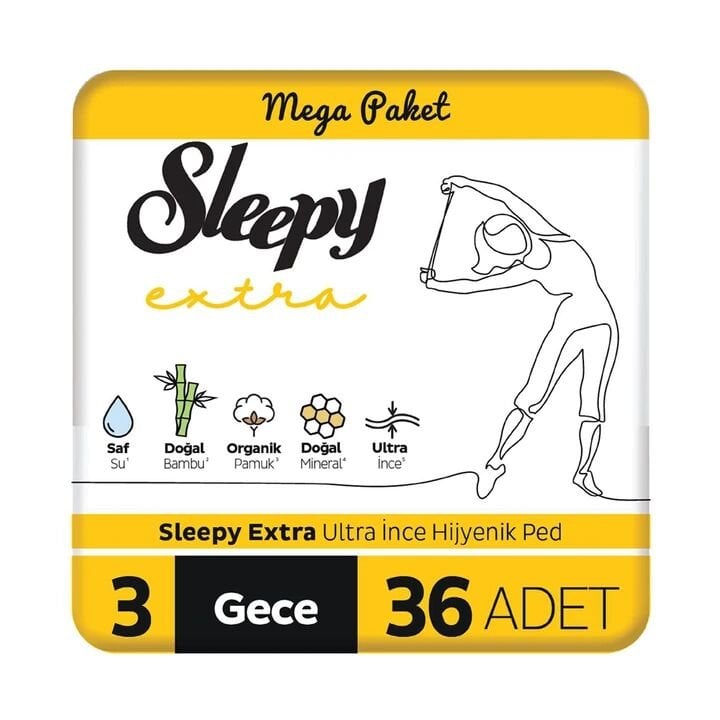 Sleepy Extra Mega Gece 36 Adet