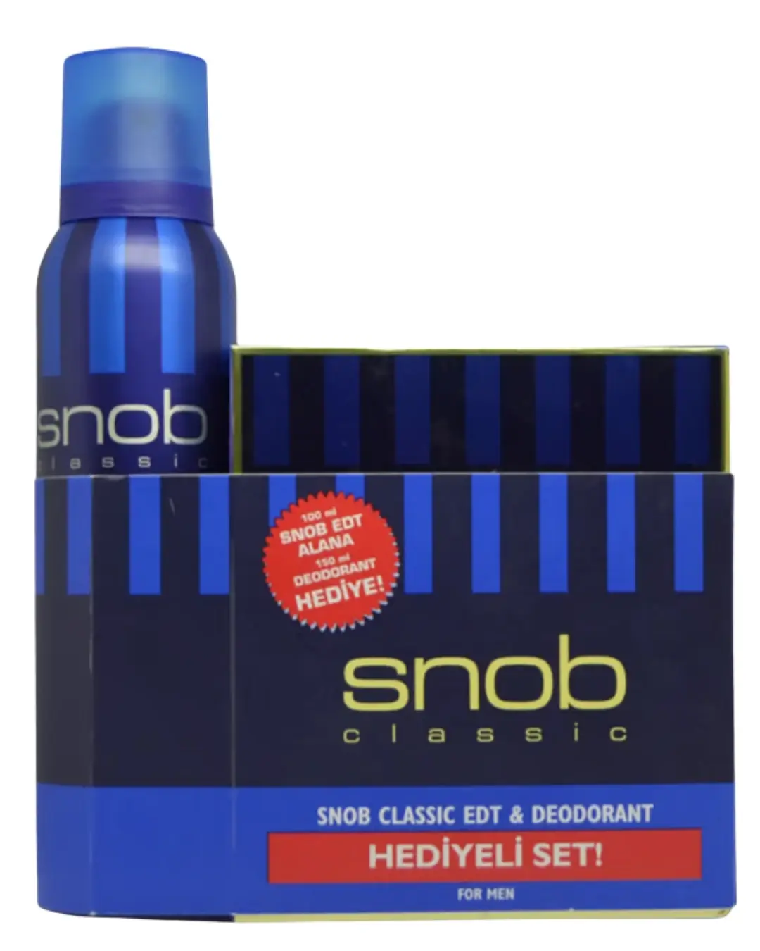 Snob Erkek Parfümü EDT 100 ml + Deodorant 150 ml