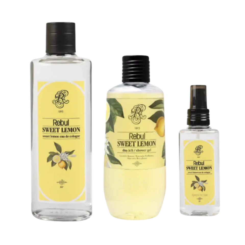 Rebul Sweet Lemon (Tatlı Limon) Edc 250ml Kolonya 500ml Duş Jeli 125ml Edc Kolonya 3'lü Avantaj Set