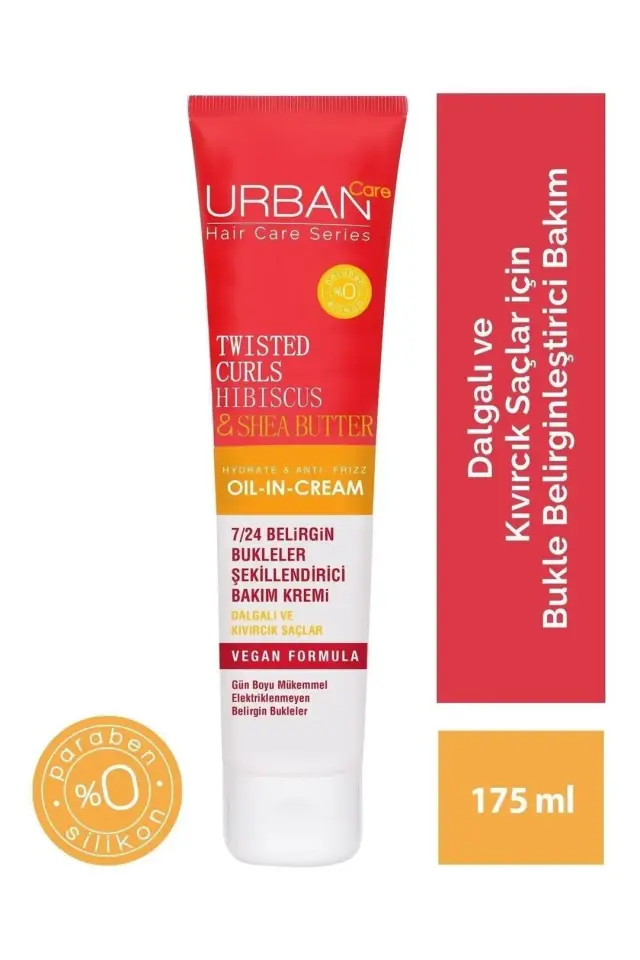 Urban Care Twisted Curls Hibiscus & Shea Butter Durulanmayan Bukle Belirginleştirici 7/24 175 Ml