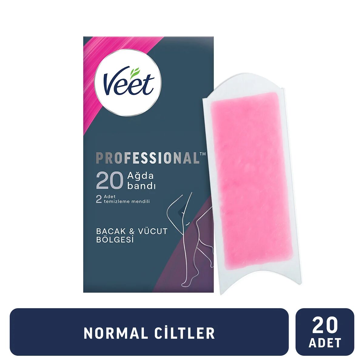 VEET Professional Ağda Bandı Normal 20'li