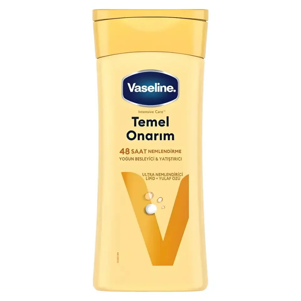 Vaseline Vücut Losyonu Temel Onarım Kuru Ciltler İçin 200 ml