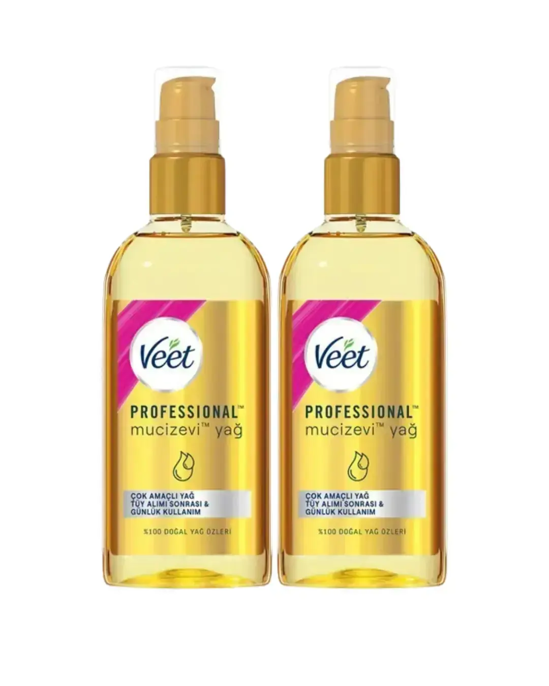 Veet Professional Mucizevi Yağ - Çok Amaçlı Nemlendirici Bakım Yağı Paketi 100ml X2