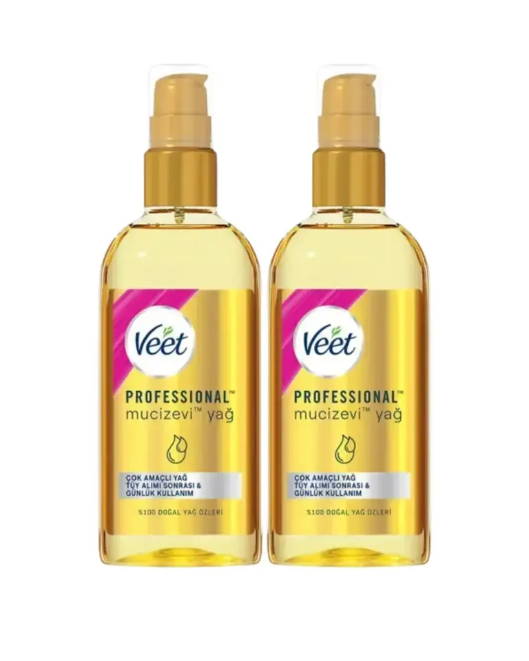Veet Professional Mucizevi Yağ - Çok Amaçlı Nemlendirici Bakım Yağı Paketi 100ml X2