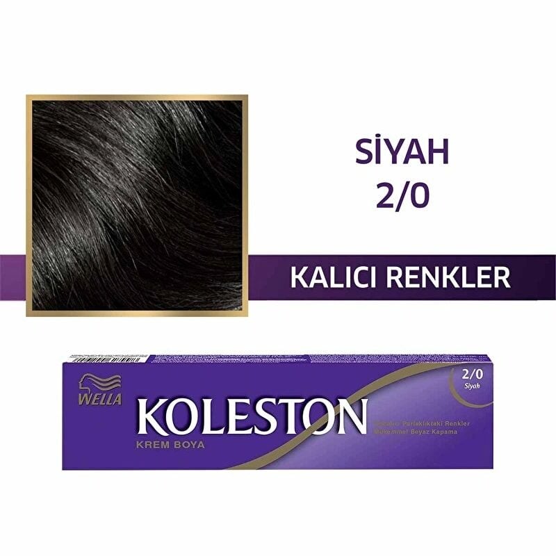 Wella Koleston Single Tüp Boya 2/0 Siyah