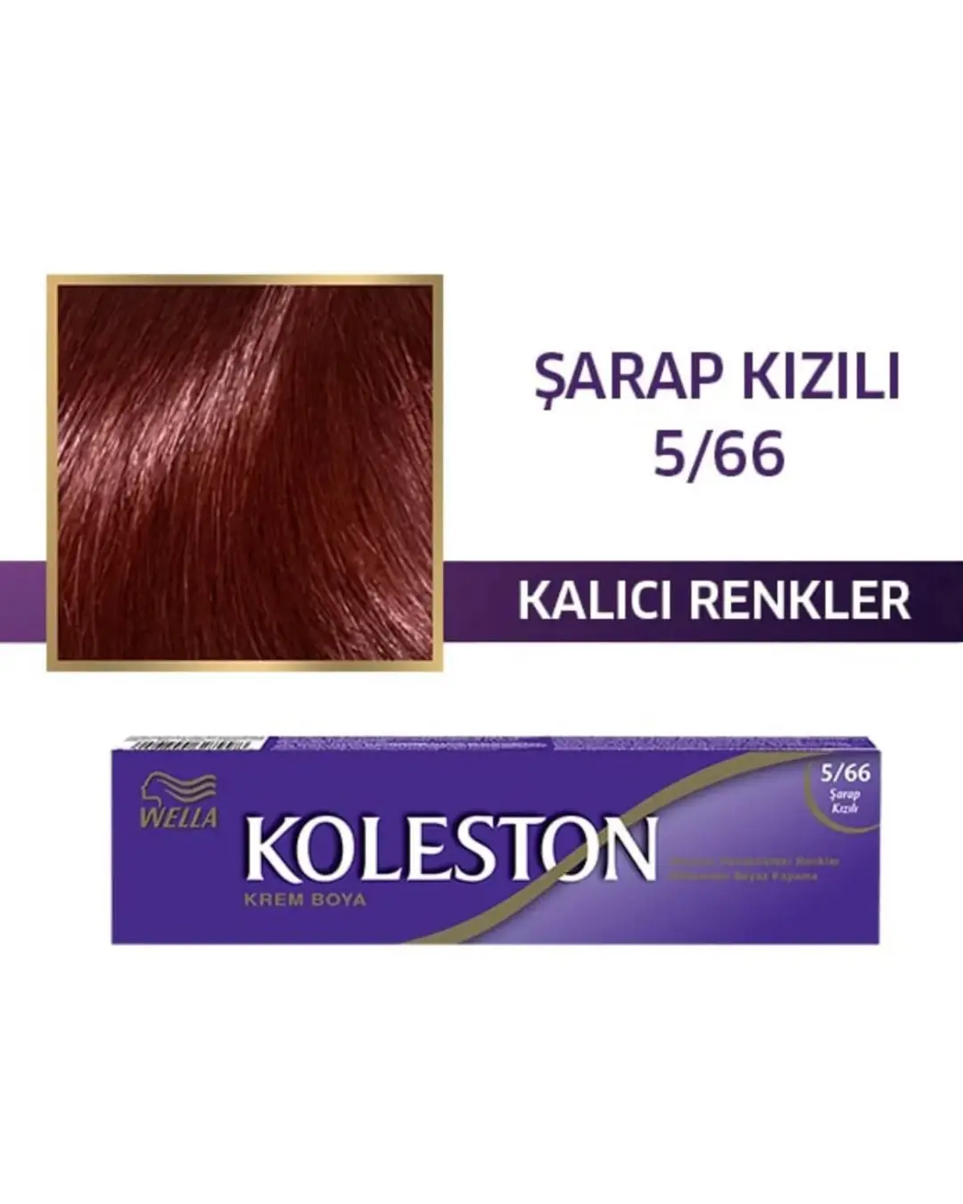 Wella Koleston Single Tüp Boya 5/66 Şarap Kızılı