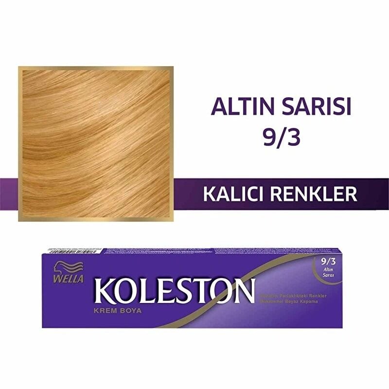 Wella Koleston Single Tüp Boya 9/3 Altın Sarısı