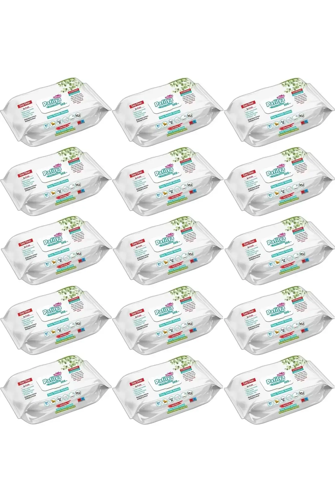 Yüzey Temizlik Havlusu Beyaz Sabun Kokulu-karbonat Ve Sirkeli 102 Yaprak (15 Lİ SET)