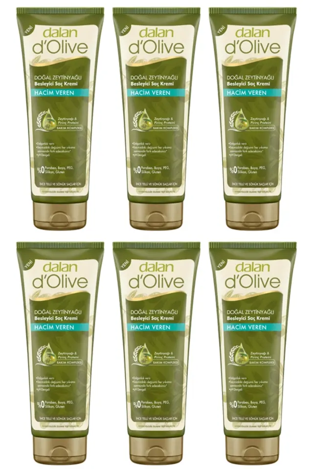 d'Olive Hacim Veren Saç Kremi 6 Adet