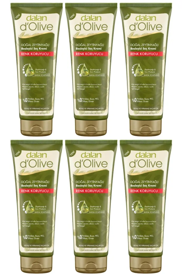 d'Olive Renk Koruyucu Saç Kremi 6 Adet