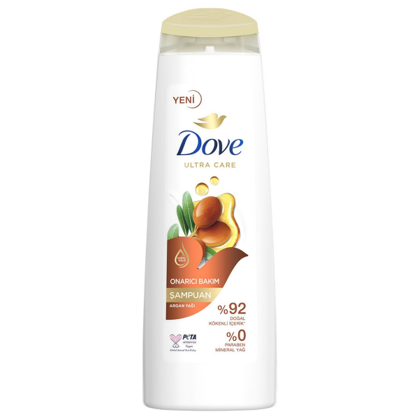Dove Şampuan Argan Yağı Yoğun ve Onarıcı Bakım 400 ml