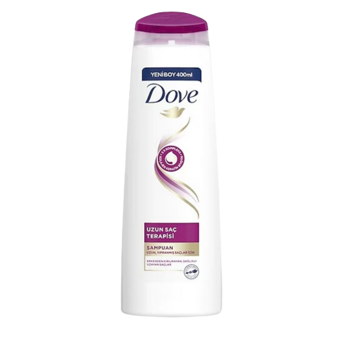 Dove Uzun Saç Terapisi Şampuan Uzun, Yıpanmış Saçlar İçin 400 ml