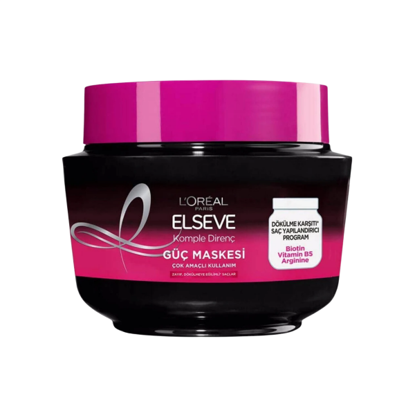 Loreal Paris Elseve Komple Direnç Güç Maskesi 300ml-Dökülmeye Eğimli Saçlar