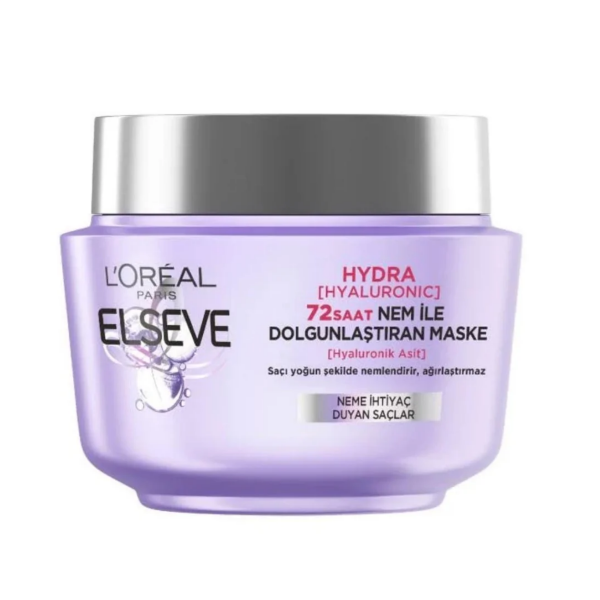 Loreal Paris Elseve Hydra Hyaluronic 72 Saat Nem ile Dolgunlaştıran Saç Maskesi 300ml