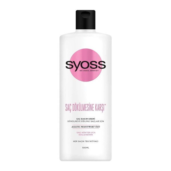 Syoss Saç Dökülmesine Karşı Saç Kremi 500 ml - Güçlü Besleyici Formül