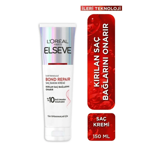 Loreal Elseve Bond Repair Tüm Yıpranmalar Için Saç Onarıcı Bakım Kremi 150 ml