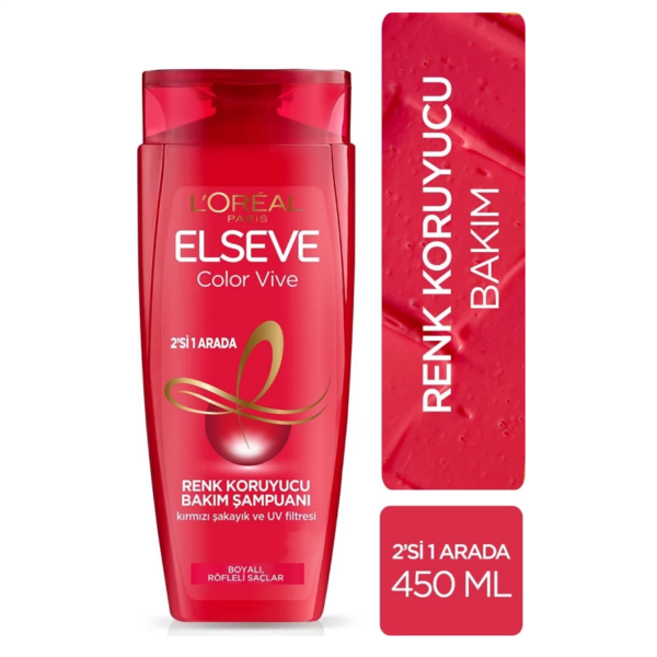 Loreal Paris Elseve Colorvive Renk Koruyucu Bakım Şampuanı 2'si 1 Arada 450 ml