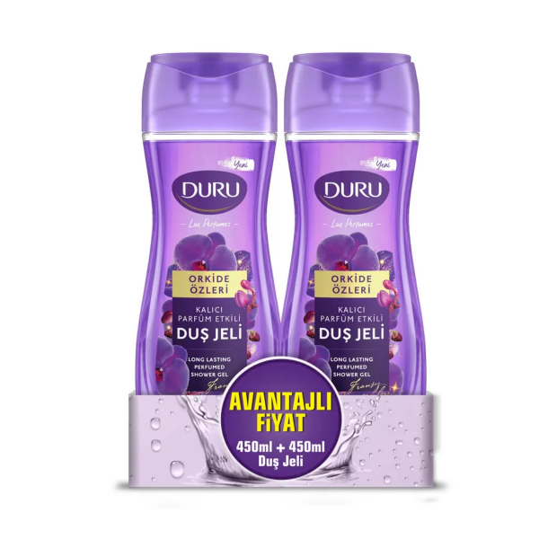 Duru Lüx Perfumes Orkide Duş Jeli 450 Ml + 450 Ml Avantajlı Fiyat