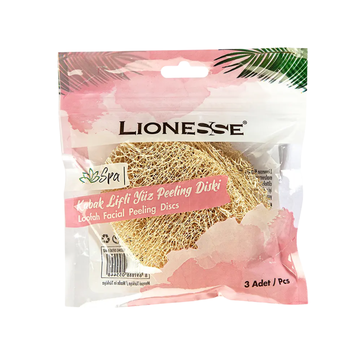 Lionesse Kabak Lifli Yüz Peeling Diski 3'Lü L-447