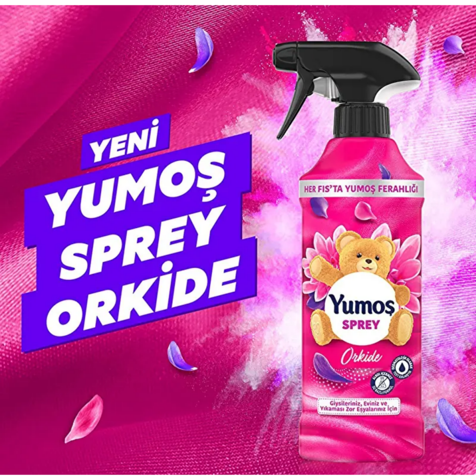 Yumoş Ev ve Tekstil Spreyi Orkide Yıkanması Zor Eşyalar İçin 450 ml