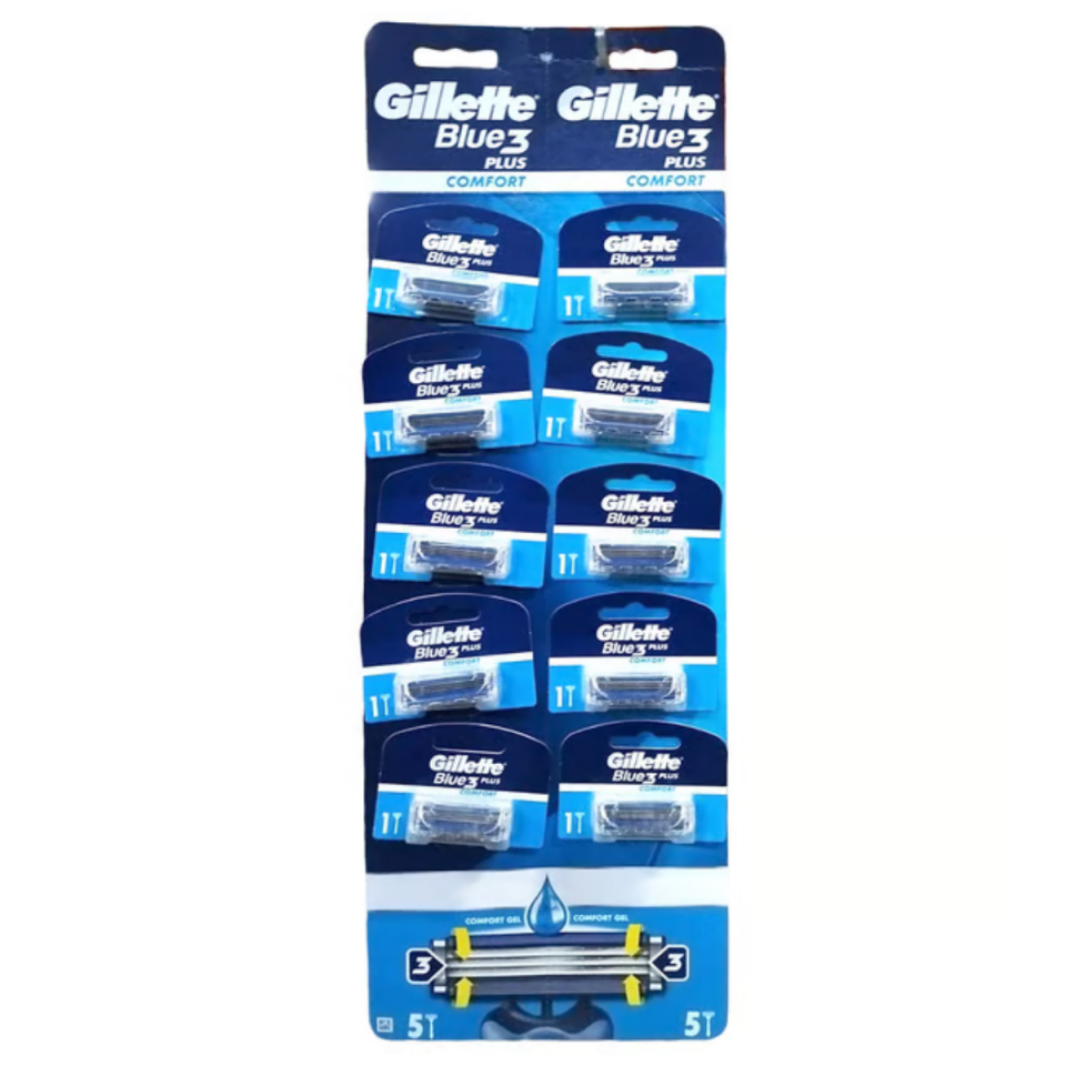 Gillette Blue 3 Tıraş Bıçağı 10'lu Kartela Comfort Plus