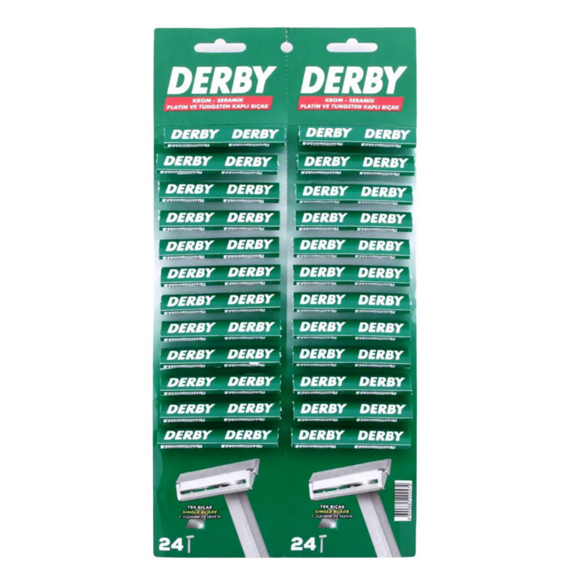 Derby Tıraş Bıçağı 48'li Kartela Tek Bıçaklı